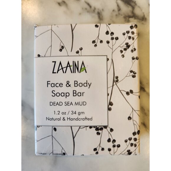 Zaaina Natural Handcrafted Face & Body Soap Bar Dead Sea Mud 1.2 Oz - Picture 1 of 4